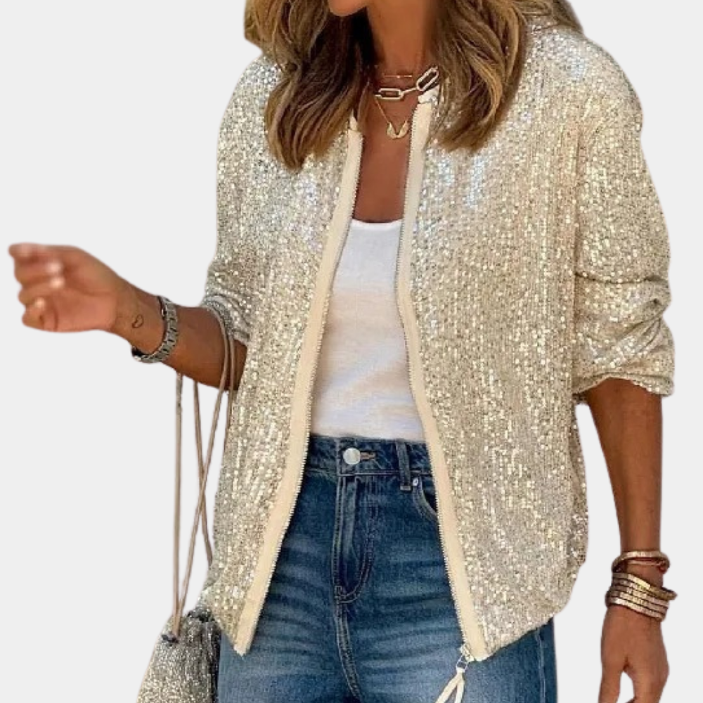 Giacca da donna chic con incantevoli paillettes