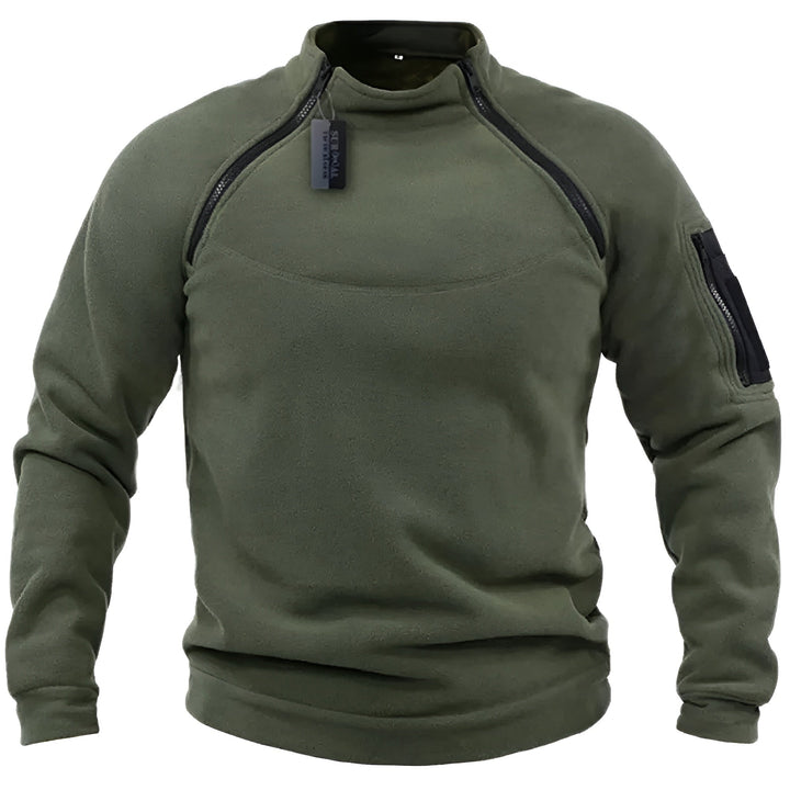 Franky™ - Maglione da Uomo con Zip e Stile Militare