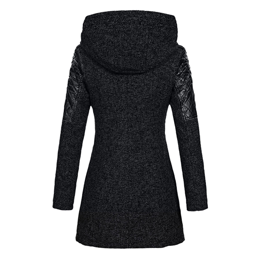 Riley - Cappotto invernale lungo da donna con cappuccio alla moda