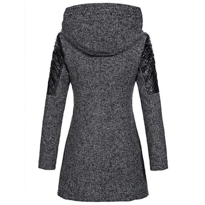 Riley - Cappotto invernale lungo da donna con cappuccio alla moda