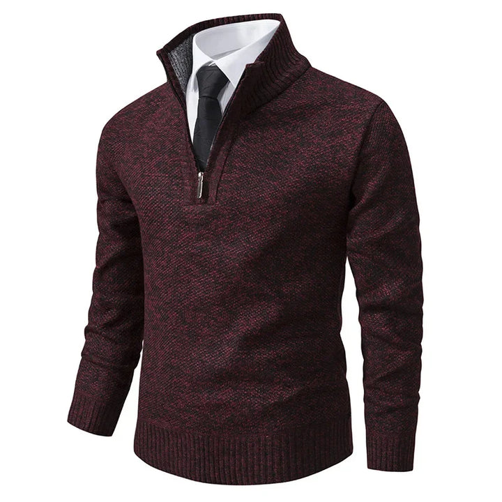 Marco™ - Caldo maglione in pile con mezza zip