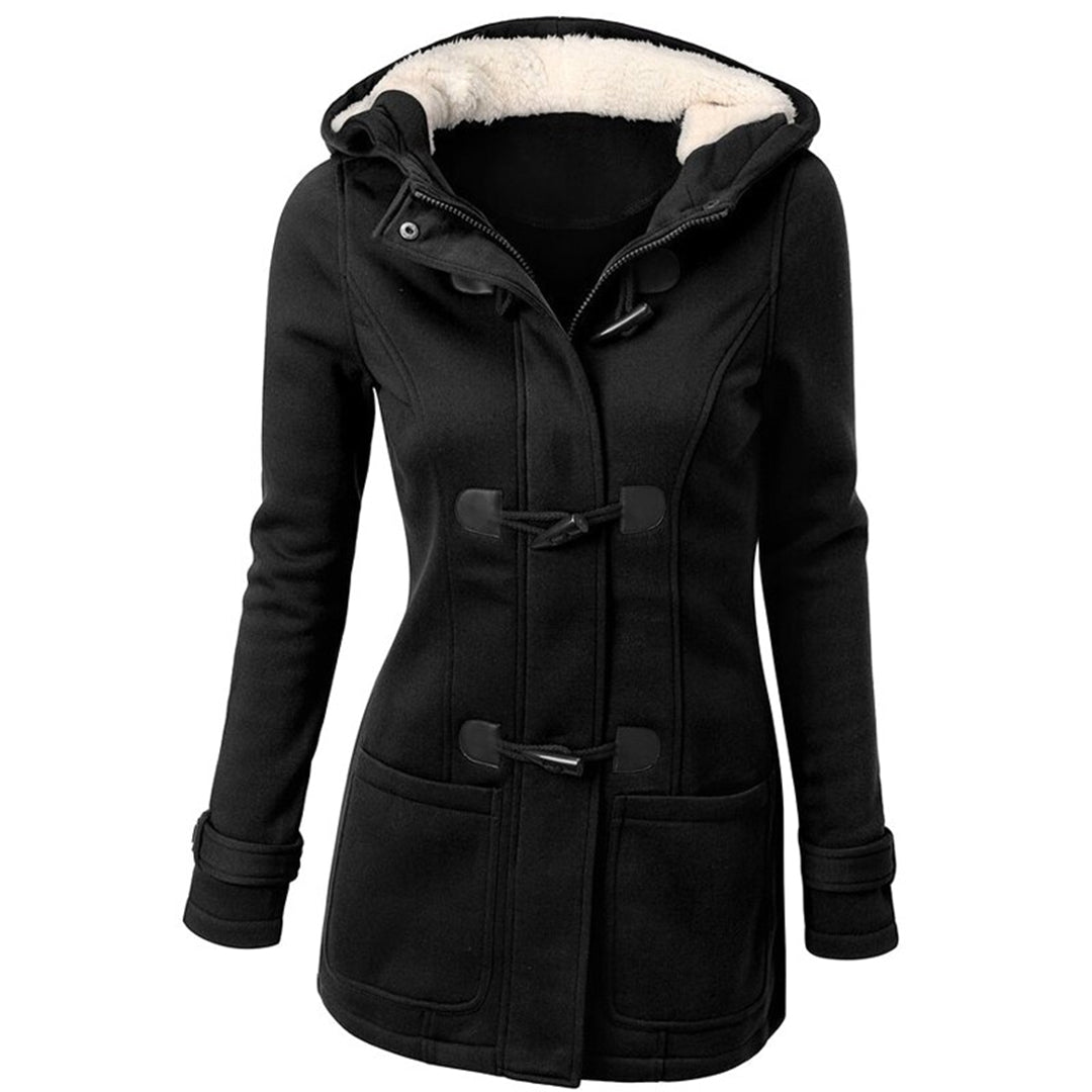 Samantha - Elegante cappotto invernale lungo da donna con pratico cappuccio