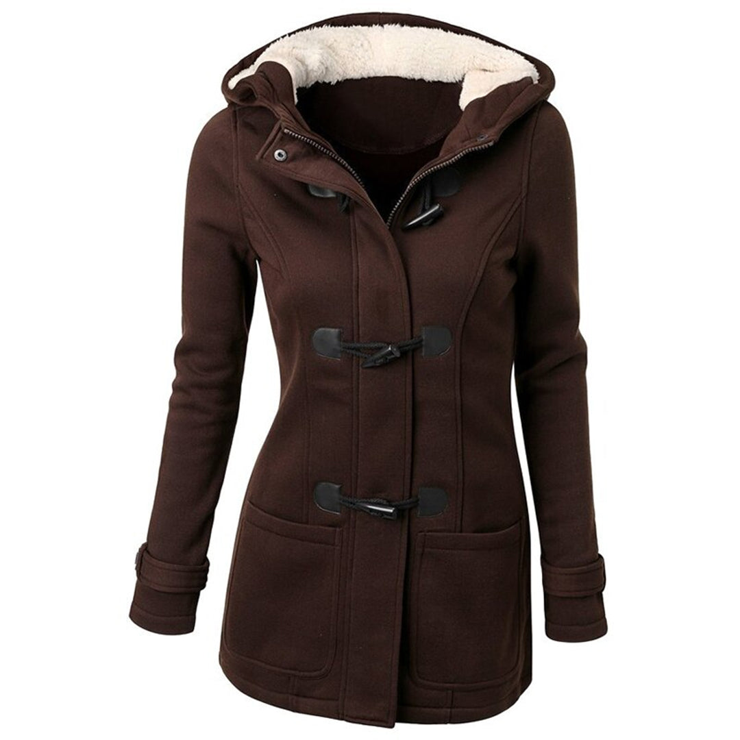 Samantha - Elegante cappotto invernale lungo da donna con pratico cappuccio