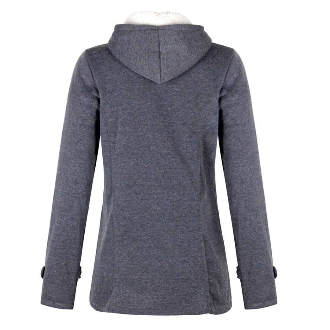 Samantha - Elegante cappotto invernale lungo da donna con pratico cappuccio