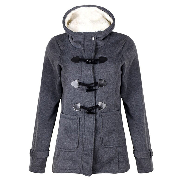 Samantha - Elegante cappotto invernale lungo da donna con pratico cappuccio