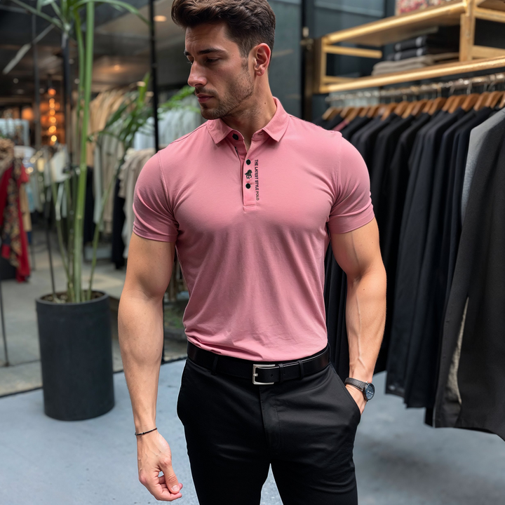 Carlo™ - Polo Muscle Fit senza rughe