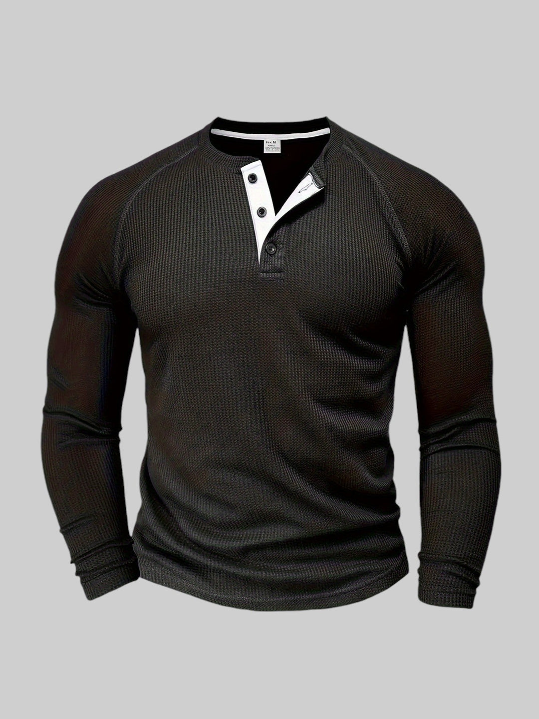 Nazario™ - Camicia casual a maniche lunghe in maglia a coste