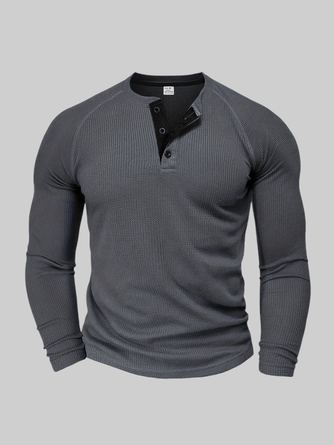 Nazario™ - Camicia casual a maniche lunghe in maglia a coste