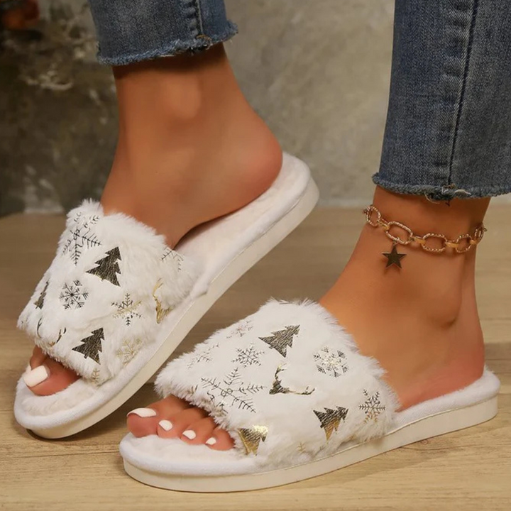 GABBIE - Eleganti pantofole natalizie da donna